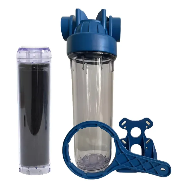 Filtro Para Agua Contenedor Mediano+filtro Carbón Activo 10'