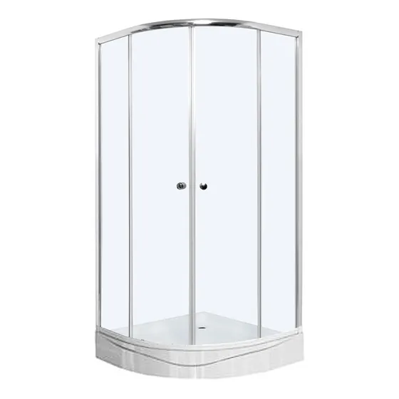 Cabina De Ducha Mampara Curva Sensi Dacqua Esquinero Baño