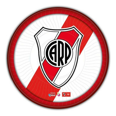 Platos Descartables De River Plate Oficiales Pack 8 Unid. Platos Descartables De River Plate Oficiales Pack 8 Unid.