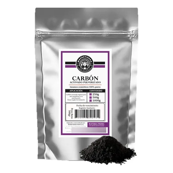 Carbón Activado En Polvo X500gr