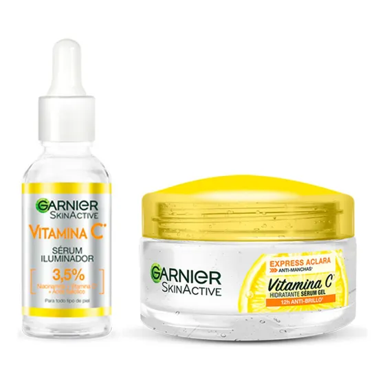 Garnier Kit Skin Care Básicos Vitamina C Todo Tipo De Piel