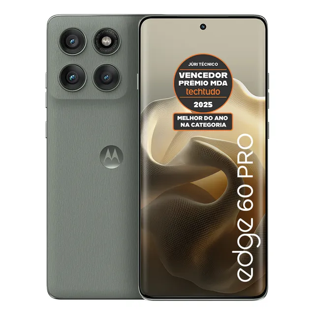 Smartphone Motorola Edge 60 Pro 5g - 512gb 24gb (12gb Ram+12gb Ram Boost) Tela Quad-curve Moto Ai 50mp Sony Camera Ultrarresistencia Militar Ip68 + Ip69 - Cinza