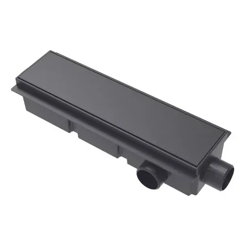 Desagüe Negro Lineal Encastrable Pleno 30 Cm Ideal 12120