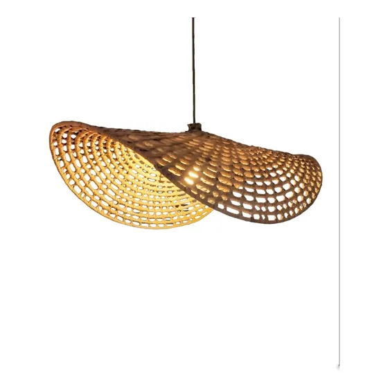 Lampara Colgante Capelina Delta 100cm Fibra Palma