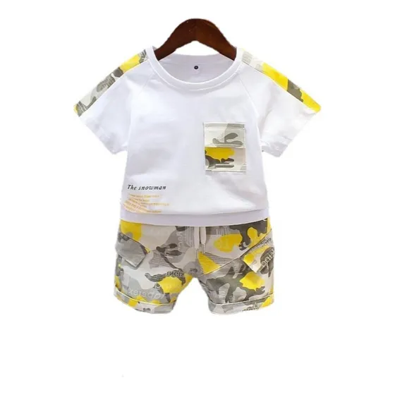 Conjunto Para Bebe Traje Niño Verano Camisa Playera Y Short