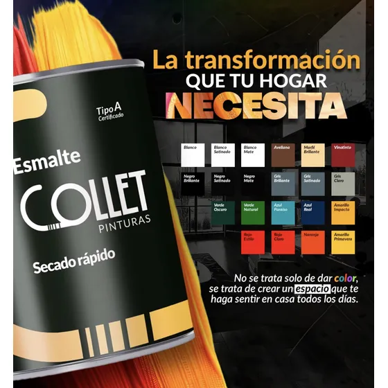 Pinturas En Esmalte Aceite Clase A Marca Collet