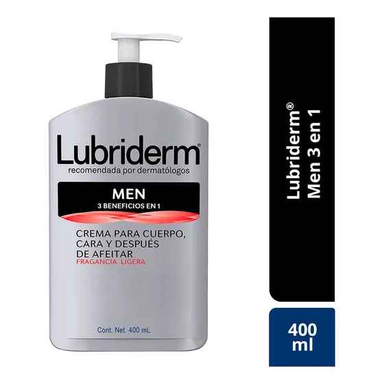 Crema Lubriderm Men Con Fragancia X 400ml