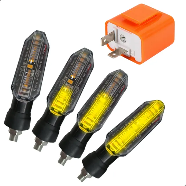 4 Pisca Seta Nxr Bros 150 160 Cg Titan Fan Cbx Cb Xre + Relé