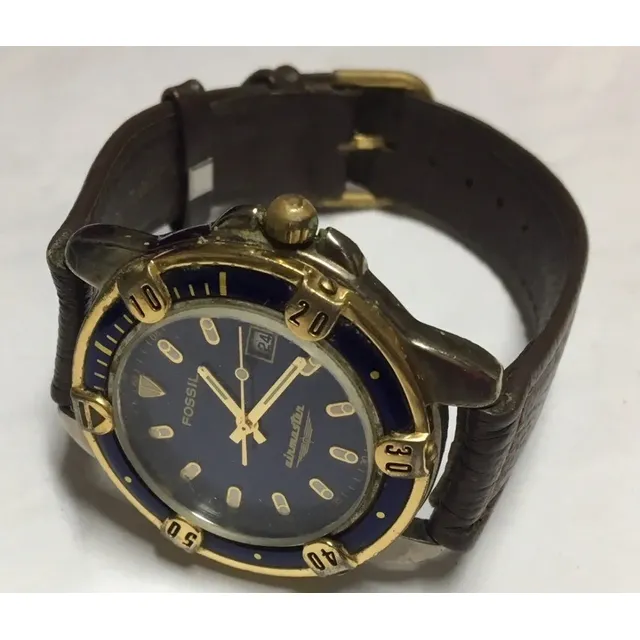 Reloj Fossil Ac-1635 Original Usado Resistente Agua