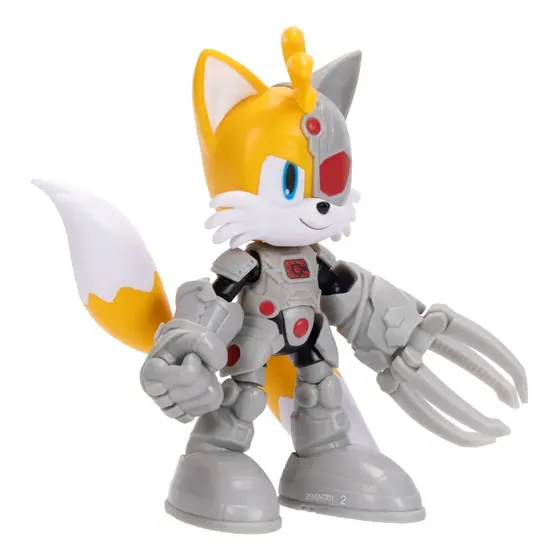 Figura De Acción Dc X Sonic, Tails Como Cyborg, 5 Pulgadas
