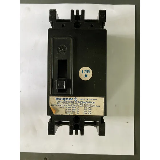 Breaker Westinghouse Fb 2x125 Amp