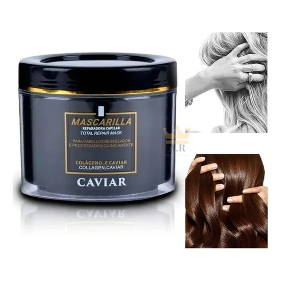 Crema Capilar Caviar Colageno Mascarilla Obopekal Premium