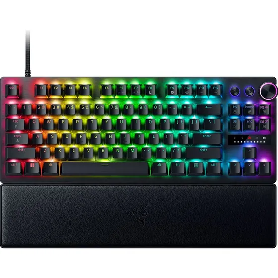 Teclado Gamer, Razer, Huntsman V3 Pro Tenkeyless - Switches Ópticos Analógicos, Razer Snap Tap, Ativ