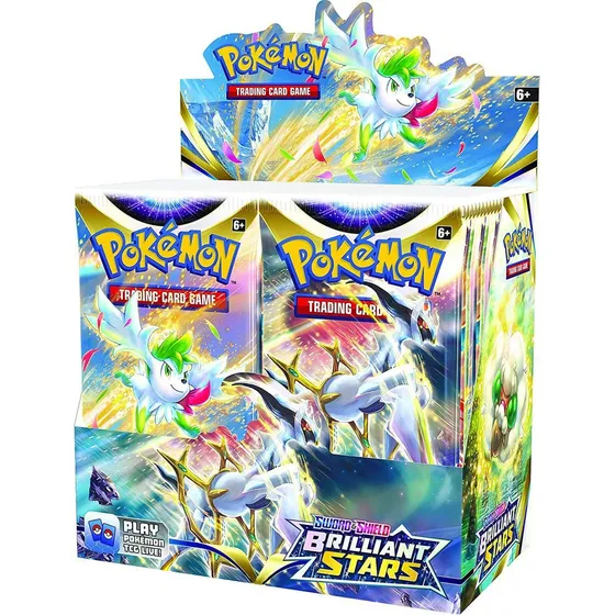 Caja De Sobres De Pokémon: Espada Y Escudo Brillante Recuent
