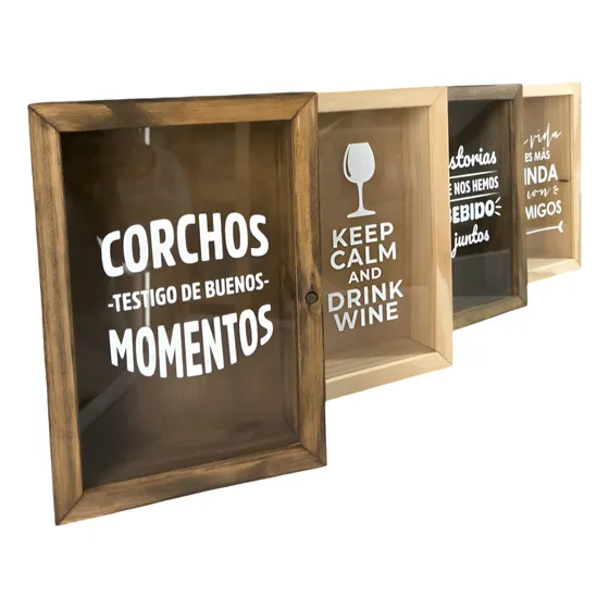 Cuadro Porta Corchos Vinos Regalo Souvenirs