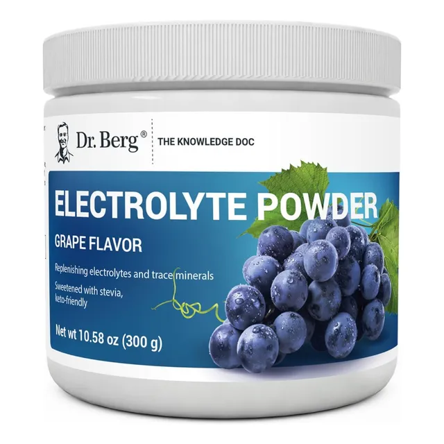Electrolitos En Polvo Uva Natural Dr. Berg 300 G