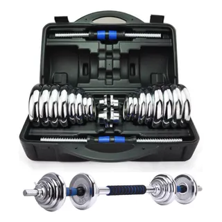 Maleta De Halter 30kg Com Barra AjustĂĄvel Dumbbell ExercĂcio Maleta De Halter 30kg Com Barra AjustĂĄvel Dumbbell ExercĂcio