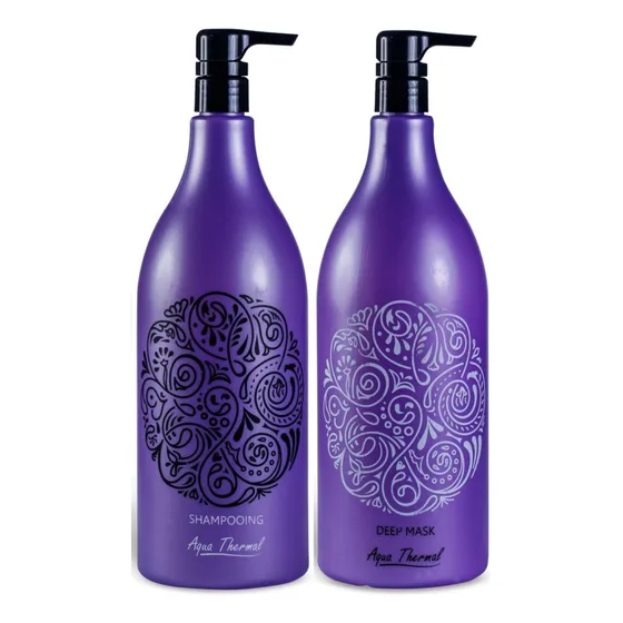Shampoo Aqua Thermal Sin Sal Post Alisado 1,5l + Acond. 1,5l