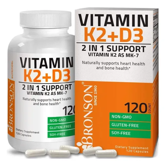 Vitamina K2 90mcg + D3 5000iu 2 En 1 120 Caps Deal Eg Dd82 Sabor Sin Sabor