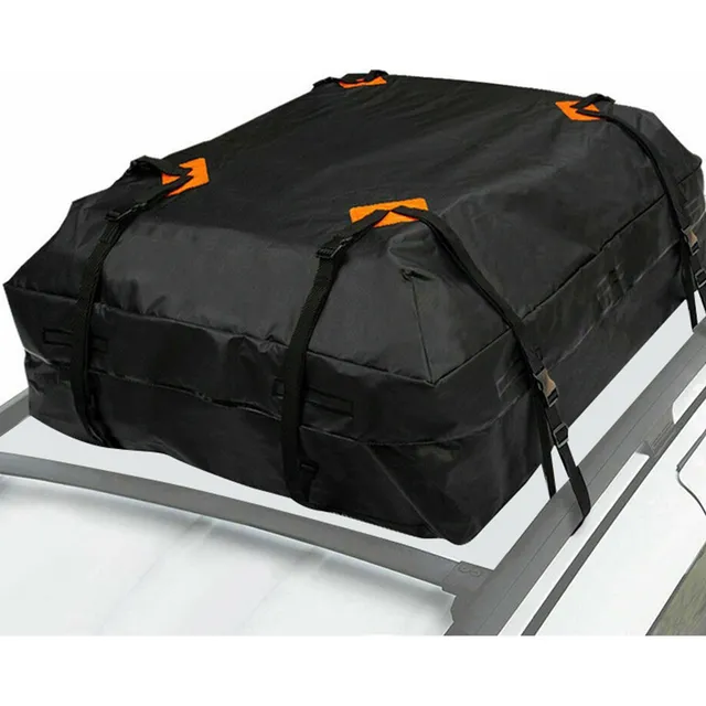 Bolsa Carga Para Techo Coche Resistente Al Agua Suv Negro