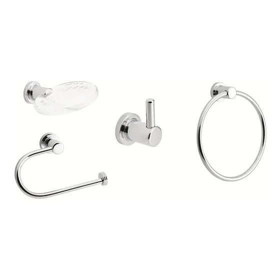 Accesorio Baño Fp Style 4 Piezas Lujo 5 Años Garantia