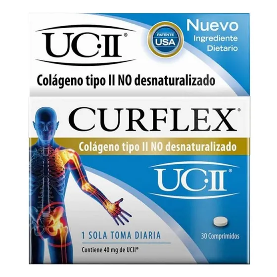 Curflex Colágeno Tipo 2 No Desnaturalizado Artrosis X 30c