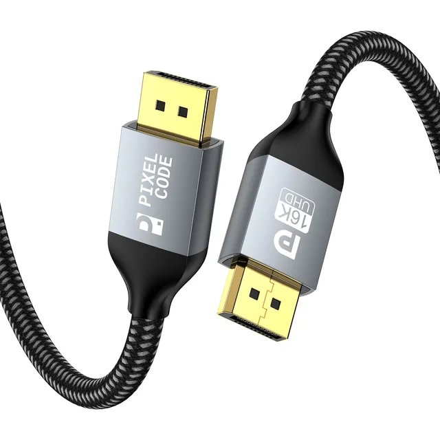 Cable Displayport 16k 8k 4k 240hz 2k 360hz V2.1 Hdr Trenzado