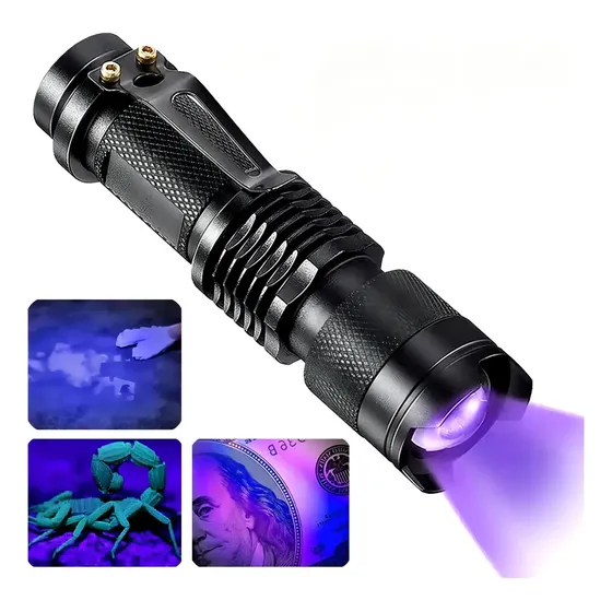Linterna Uv 395 - Luz Ultravioleta Detector De Billetes Violeta Negro | Cuotas sin interés