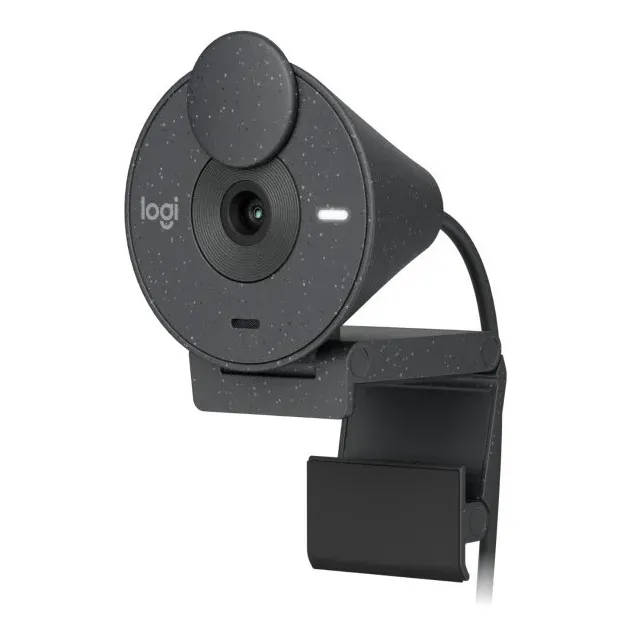Camara Logitech Brio 300 Fhd 1080p Con Modo Privacidad Color Índigo