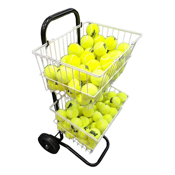 Canastos Carrito 100 Pelotas Tenis Padel Doble