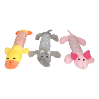 Set 3 Juguetes Chillones Peluche Perro Mascota Pato Cerdo Set 3 Juguetes Chillones Peluche Perro Mascota Pato Cerdo