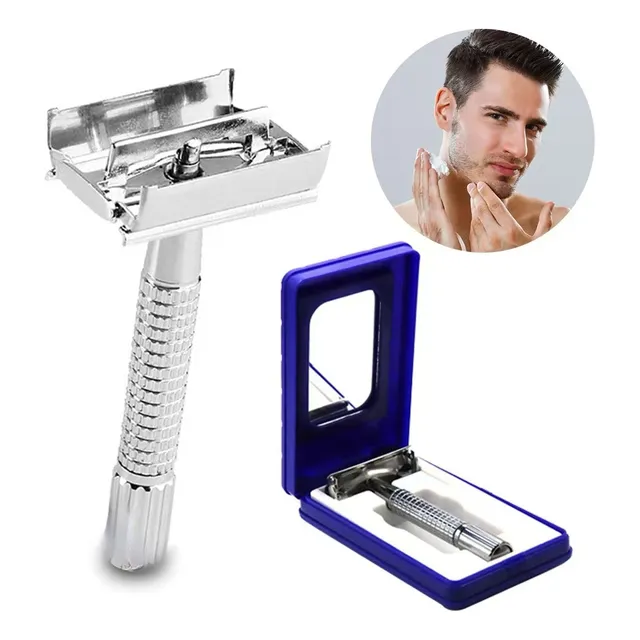 Rastrillo Clasico Barbero Desarmable Acero Inoxidable Full