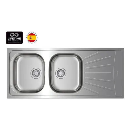 LAVAPLATOS EMPOTRADO INOX STARBRIGHT 80 E XP 2C 1E