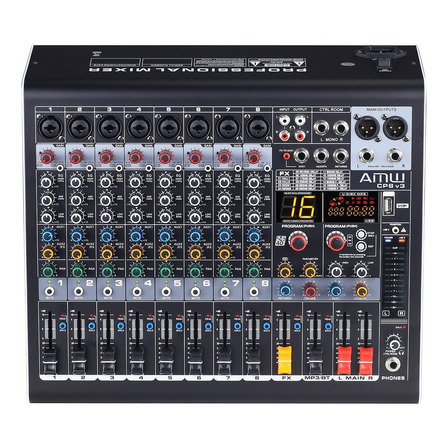 Amw Cp8 Mesa De Som Premium 8 Canais Com Efeitos Efx Dsp Interface Usb Bluetooth Solo Mute Rec Amw Cp8 Mesa De Som Premium 8 Canais Com Efeitos Efx Dsp Interface Usb Bluetooth Solo Mute Rec