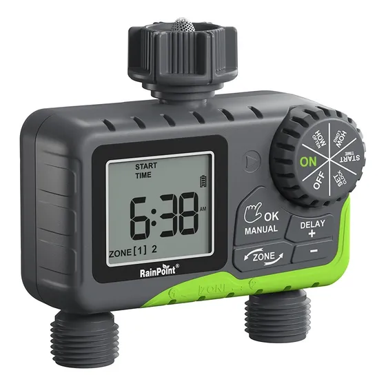 Programador Riego Automatico Controlador Digital 2 Zonas