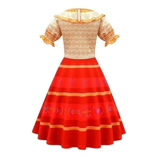 .. Lazhu Encanto Madrigal Disfraz Niñas Encanto Princesa Vestido+