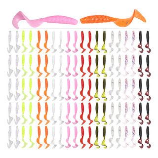 Señuelos De Pesca Grub Lures Soft Baits 100 Piezas 4 Cm Señu Señuelos De Pesca Grub Lures Soft Baits 100 Piezas 4 Cm Señu