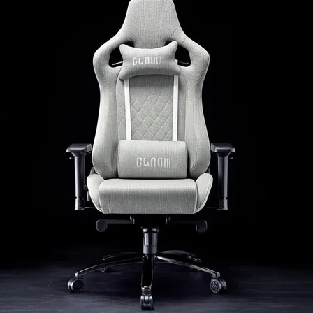 Cadeira Gamer King Escritório Respirável Suporta 180kg Clanm Cinza