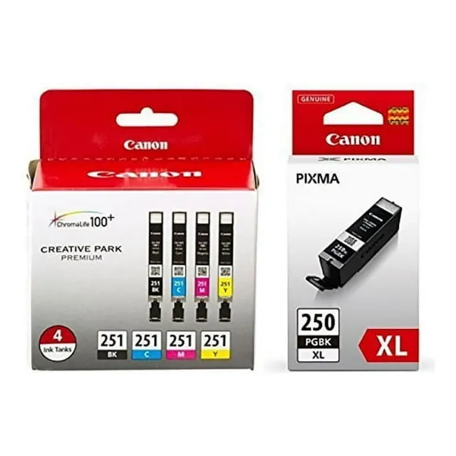Canon Pgi-250xl Negro De Alto Rendimiento Y Cli-251