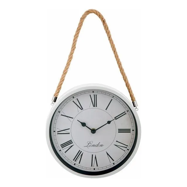 Reloj De Pared Diseño Simil Antiguo Diametro 27cm Diseño Vgo Color de la estructura Blanco Color del fondo Beige