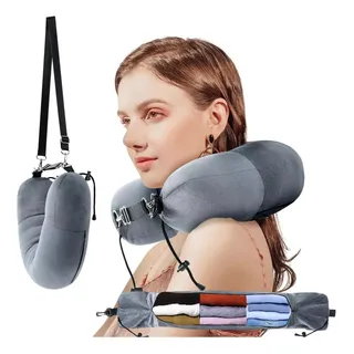 Almohada De Viaje For El Cuello For Llevar Ropa Rellenable Almohada De Viaje For El Cuello For Llevar Ropa Rellenable