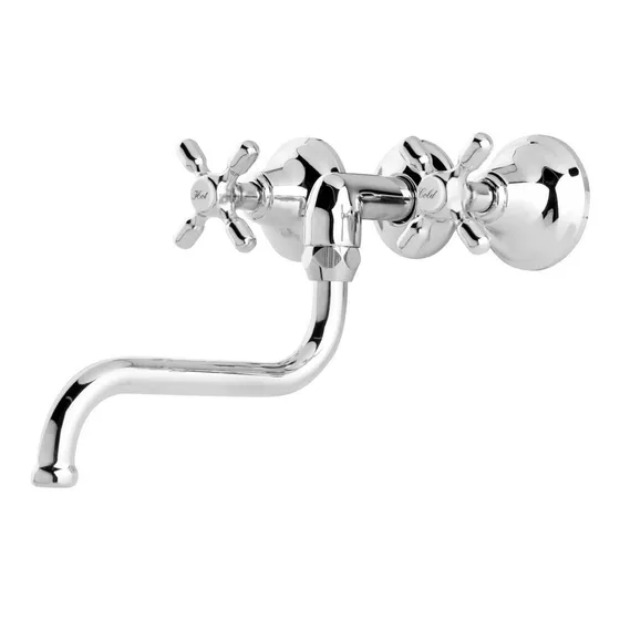 Grifo de cocina doble comando FV B2P Newport Plus 0403/B2P cromo acabado cromado