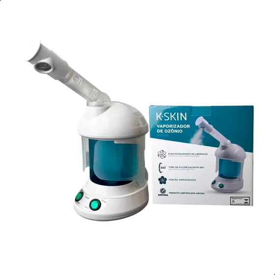 Vaporizador Facial e Capilar K.SKIN KD-2328 com Ozônio Para Aromaterapia