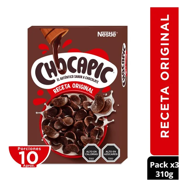Cereales Chocapic Chocolate En Caja 310g Pack X 3