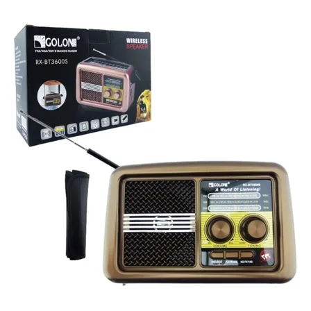 Radio Recargable Solar Bluetooth Am/fm/usb Tf Linterna Golon