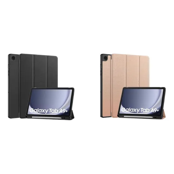 Capa Tab Sm A9 Plus 11 Polegadas Magnética Porta Caneta Cor Preto