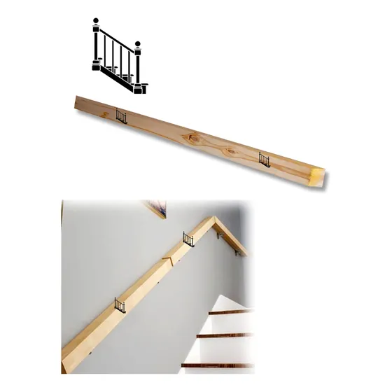 Barandas De Escaleras Balustro Torneado Madera Columna Pasam