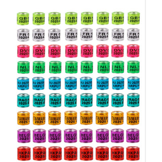 100 Anilhas 8mm Para Pombos 100 Anilhas 8mm Para Pombos