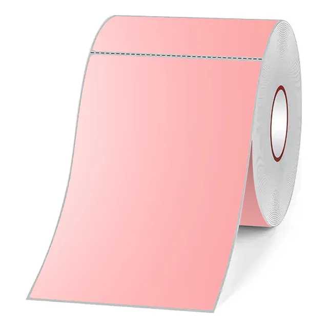 Etiquetas Adhesivas Térmicas 100x150mm Rollo 500u Rosada Color Rosado 100x150