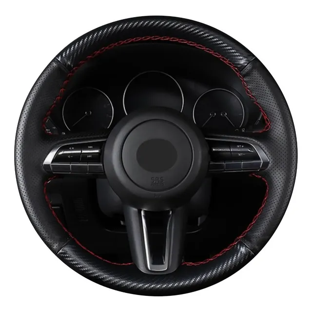 Funda De Volante Mazda 3 Cx-30 2020 2021 2022 Fibra Y Piel